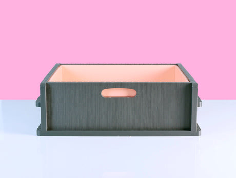 “Nara” Slab soap mold with silicone liner - customcrafttools
