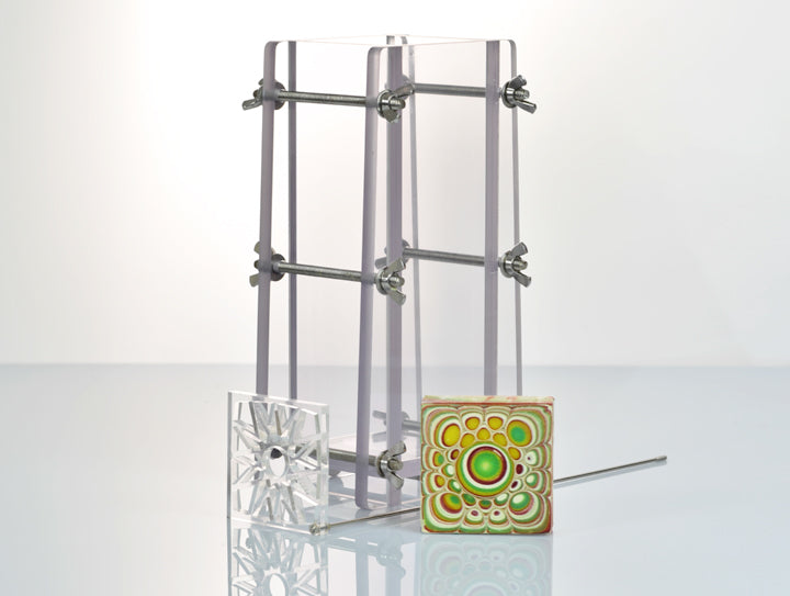 Kaleidoscope Square Soap Shaper by LoveYourSuds / 11” Tall 2.75x2.75'' Square Mold - customcrafttools