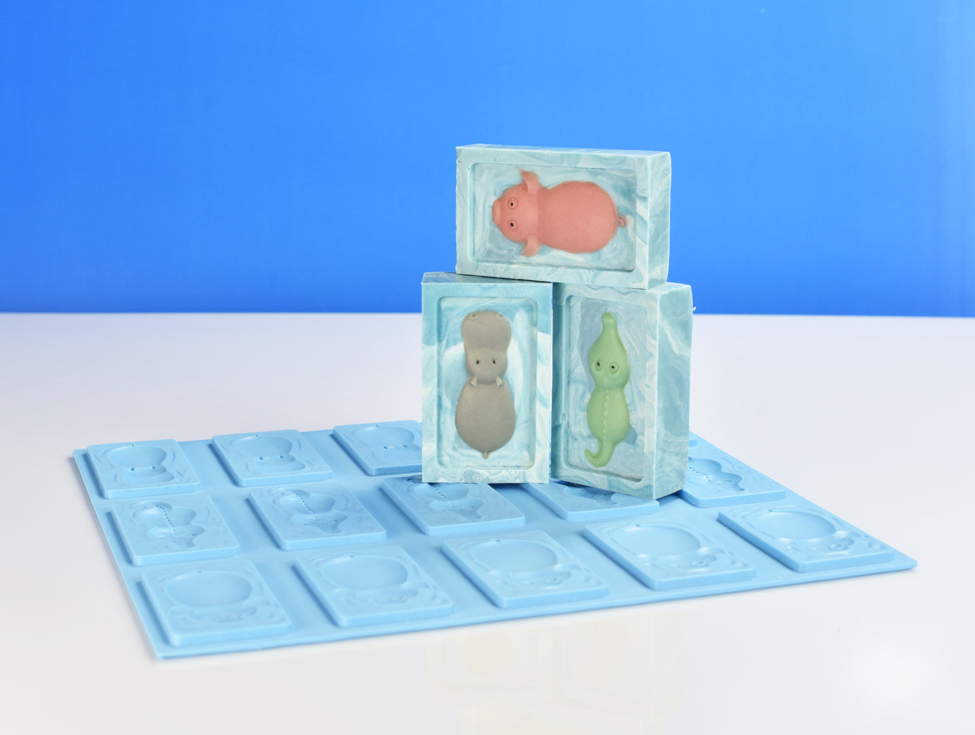 "Swimming Buddies" texture mat for 15 section slab - customcrafttools