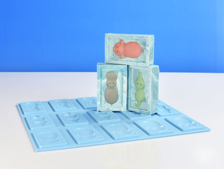 "Swimming Buddies" texture mat for 15 section slab - customcrafttools